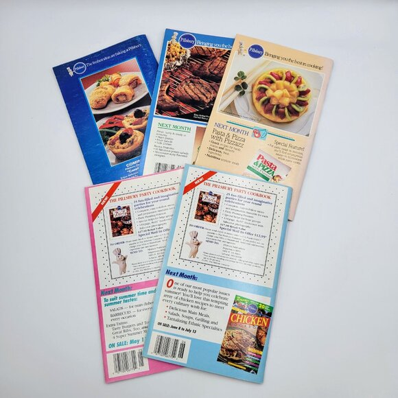 Pillsbury Cookbooks Lot Of 5 1988 1993 Bake-Off BBQ Party Summer Recipe Cooking - Picture 3 of 15